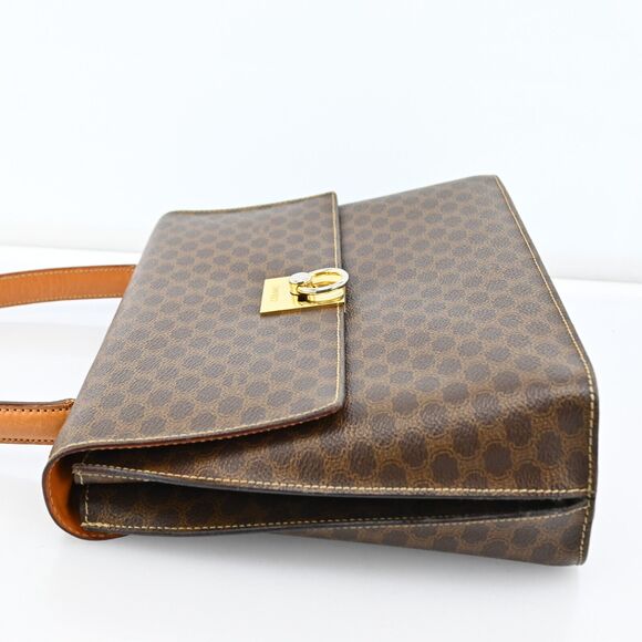 Auth Celine Macadam Canvas Hand Bag Pvc #159460C25B - Picture 3 of 15